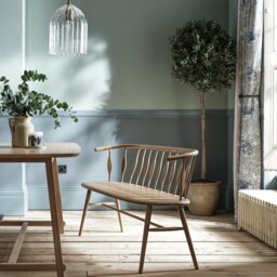 Habitat x Morris & Co. Canterbury Oak Dining Bench - thumbnail 1