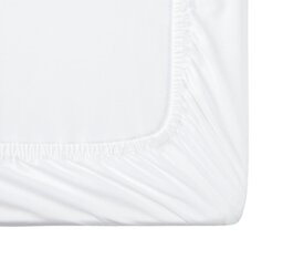 Habitat Cotton Rich 180 TC Plain White Fitted Sheet - Double - thumbnail 2