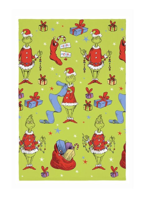 The Grinch Christmas Fleece Throw - Green - 150x100cm - image 1