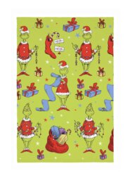The Grinch Christmas Fleece Throw - Green - 150x100cm - thumbnail 1