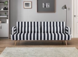 Argos Home Andy Fabric Clic Clac Sofa Bed - Black & White