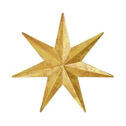 Habitat Gold Metal Star Christmas Tree Topper - thumbnail 2