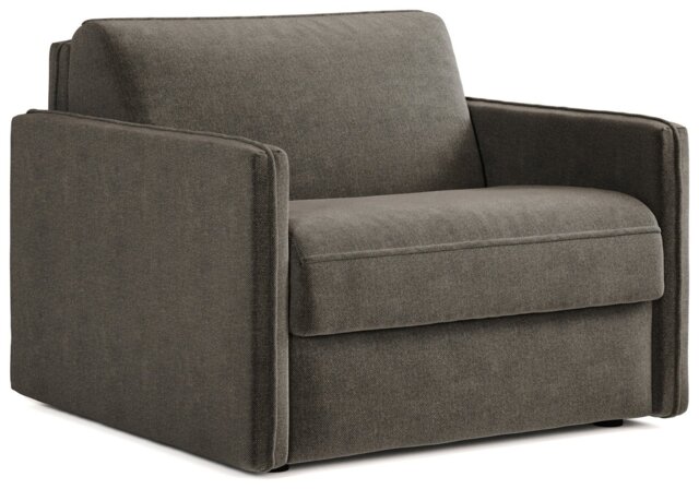 Jay-Be Slim Fabric Cuddle Chair Sofa Bed - Pewter - image 1