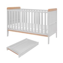 Tutti Bambini Rio Cot Bed Changer and Mattress - Grey - thumbnail 2