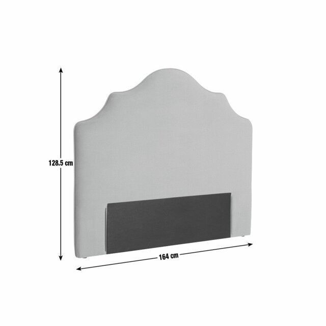 Habitat Daphne Fabric Kingsize Headboard - Grey - image 1