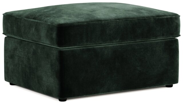 Jay-Be Velvet Footstool Chair Bed - Dark Green - image 1