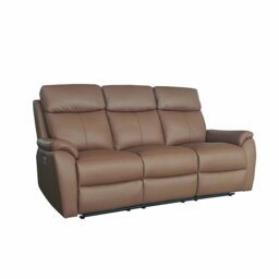 Aspire Kingsmere 3 Seater Power Recliner Sofa - Brown - thumbnail 2