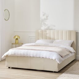 Argos Home Pandora Double Drawer Storage Bed Frame -  Cream