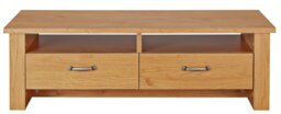 Argos Home Ohio 2 Drawer Coffee Table - Natural - thumbnail 1