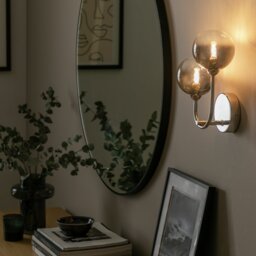 Argos Home Ombre Glass 2 Light Wall Light -  Nickel - thumbnail 2