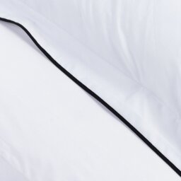 Habitat Cotton 200TC Oxford Edge White Bedding Set - Double - thumbnail 2
