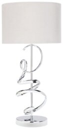 Argos Home Sculptural Swirl Table Light - Grey - thumbnail 2