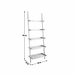Habitat Jessi 5 Shelves Wide Bookcase - Grey - thumbnail 2