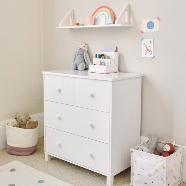 Great Little Trading Company Lulworth 4 Drawer Chest - White - image 1