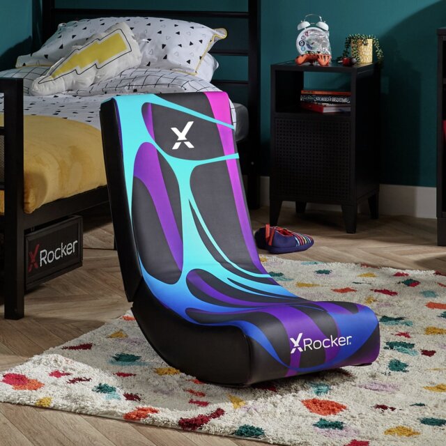 X Rocker Galaxy Video Rocker Junior Gaming Chair - Purple - image 1
