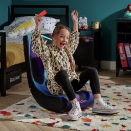 X Rocker Galaxy Video Rocker Junior Gaming Chair - Purple - thumbnail 2