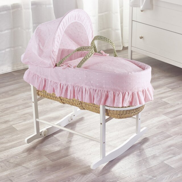 Kinder Valley Moses Basket With Rocking Stand - image 1