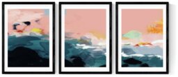 East End Prints Landscape Black Frame Art Print Set - A2 - thumbnail 2