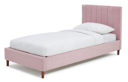 Argos Home Pandora Single Velvet Bed Frame - Pink