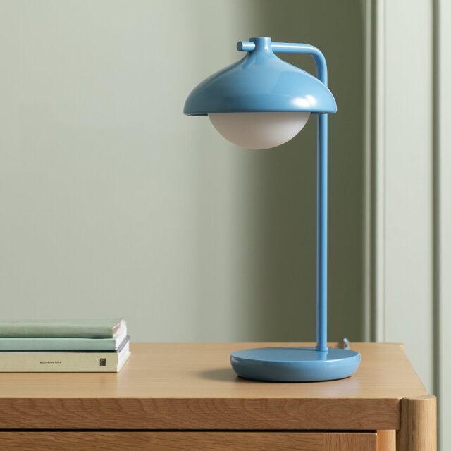 Habitat Acorn Metal Desk Lamp - Cornflower Blue - image 1