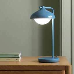 Habitat Acorn Metal Desk Lamp - Cornflower Blue - thumbnail 2