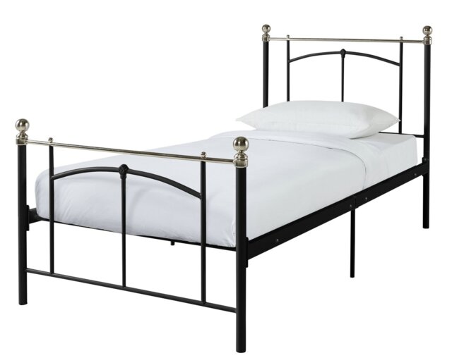Argos Home Yani Single Metal Frame - Black - image 1