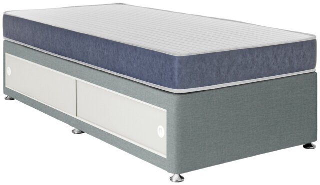 Argos Home Devon Single Side Slide Divan Bed - Grey - image 1