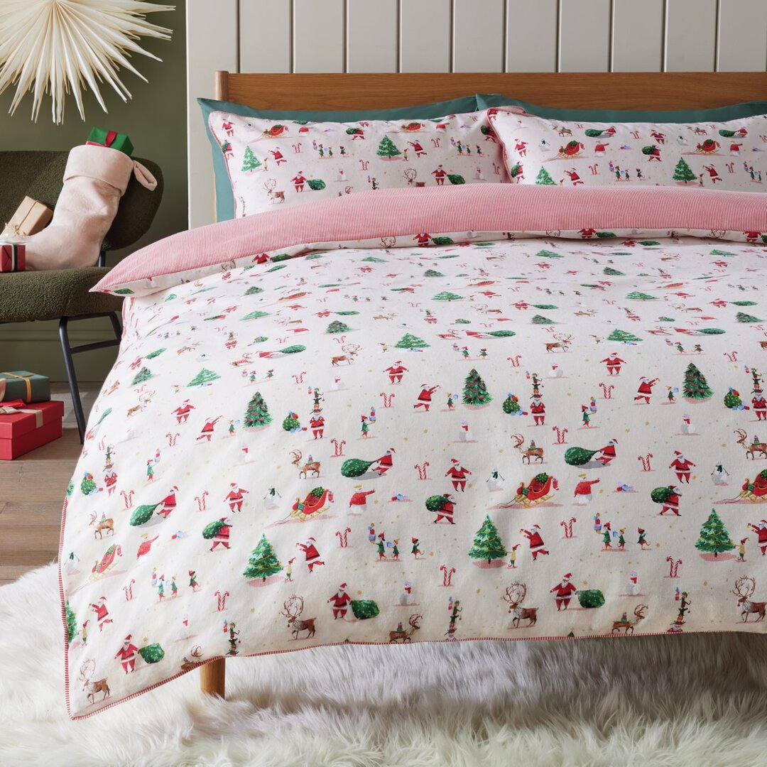 Christmas Bedding Brushed Cotton Cot Bed Bedding Argos Home The