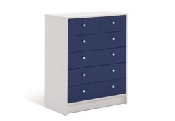 Argos Home Kids Malibu 6 Drawer Chest - Blue & White