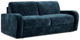 Jay-Be Deco Velvet 3 Seater Sofa Bed - Ink Blue - thumbnail 1