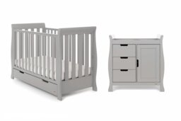 Obaby Stamford Mini 2 Piece Room Set - Warm Grey - thumbnail 2