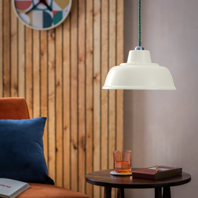 Argos Home Benson Cream Metal Easy Fit Lampshade - 30cm - image 1