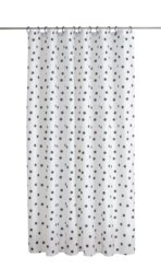 Argos Home Monochrome Spot Shower Curtain - Black & White - thumbnail 2