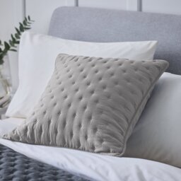Argos Home Pinsonic Cushion - Charcoal - 50x50cm - thumbnail 1
