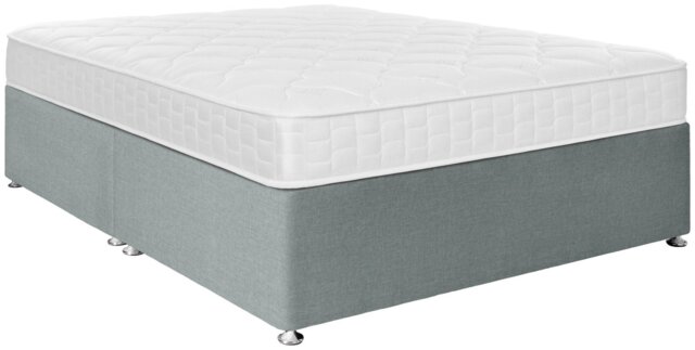 Argos Home Dalham Memory Kingsize Divan Bed - Grey - image 1