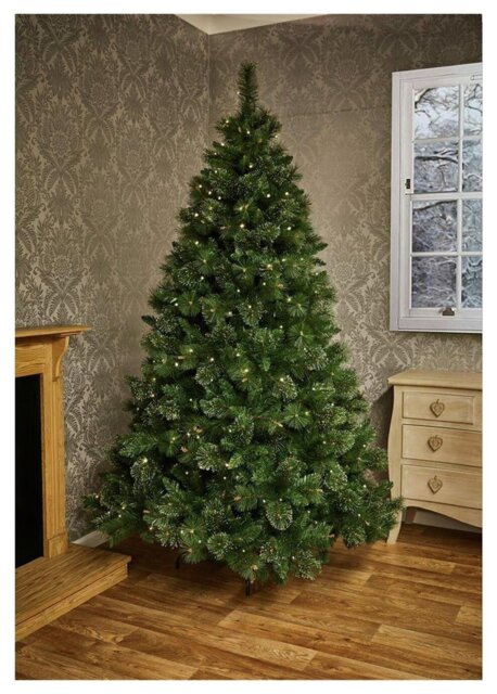 Premier Decorations 7ft Pre lit Pine Christmas Tree - image 1