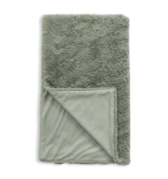 Habitat Faux Fur Textured Throw - Sage - 150x200cm - thumbnail 2