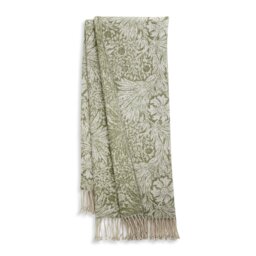 Habitat x Morris & Co. Marigold Faux Mohair Throw -150x125cm - thumbnail 2