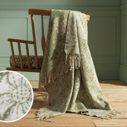 Habitat x Morris & Co. Marigold Faux Mohair Throw -150x125cm