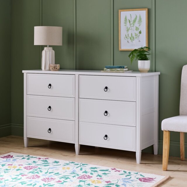Argos Home Lucie 6 Drawer Chest - Off White - image 1