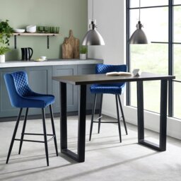 Julian Bowen Brooklyn 2 Seater Bar Table - Dark Oak - thumbnail 1