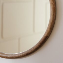 Habitat Mango Wood Round Wall Mirror - 60x60cm - thumbnail 2