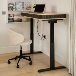 Koble Elin Height Adjustable Desk - Light Wood - thumbnail 2
