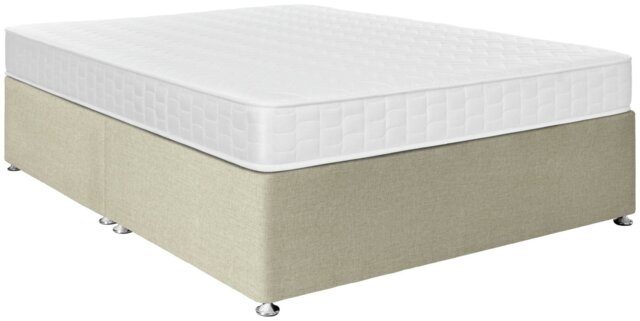 Argos Home Elmdon Memory Kingsize Divan Bed - Natural - image 1
