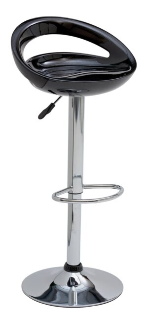 Argos Home Ottawa Gas Lift Bar Stool - Black - image 1
