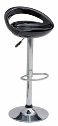 Argos Home Ottawa Gas Lift Bar Stool - Black - thumbnail 2