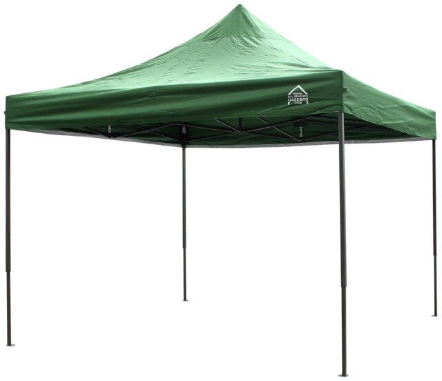 All Seasons 3m x 3m Pop Up Garden Gazebo - Green - image 1