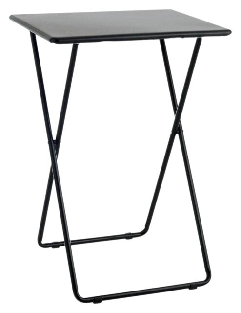 Habitat Airo Metal Folding Side Table - Black - image 1