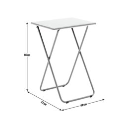 Habitat Airo Metal Folding Side Table - Black - thumbnail 2