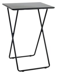 Habitat Airo Metal Folding Side Table - Black - thumbnail 1